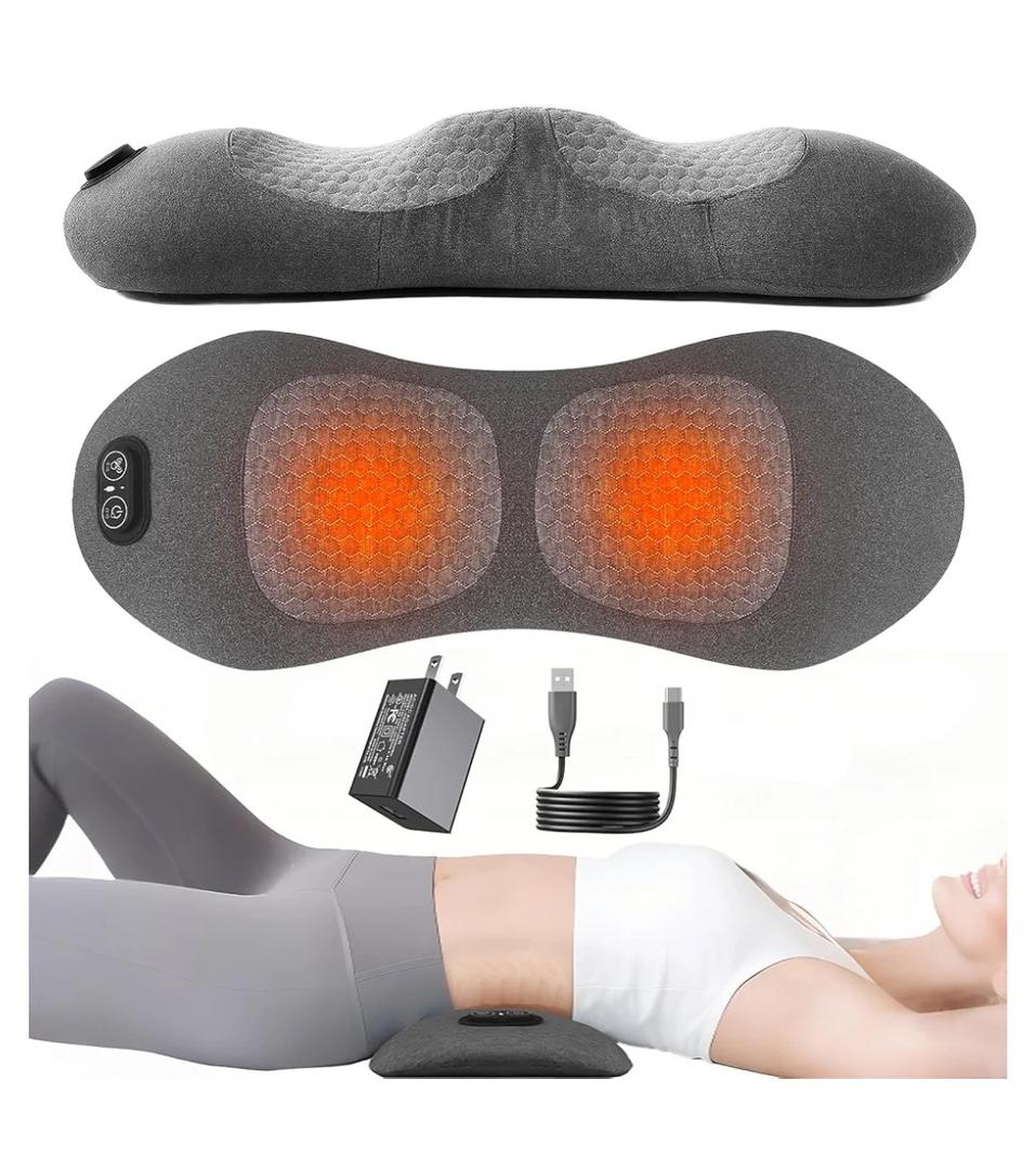 Brand: Lewuyoya
4.0
4.0 out of 5 stars
(371)
2026 Upgraded Triple Fusion Back Massager with Heat, Vibration and Traction for Sciatica Pain Relief, 3-in-1 Electric Lumbar Support Pillow Device for Lower Back Pain in Bed, Chair, Couch