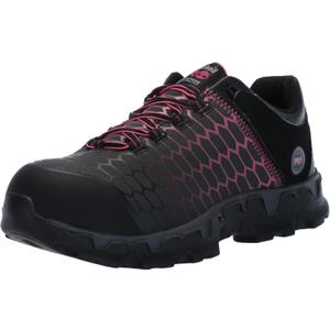 Timberland PRO Women's Powertrain Sport Alloy Toe SD+ Industrial & Construction Shoe (10 Wide, Black/Pink)