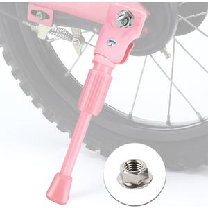 Kids Bike Kickstand Fits 12 14 16 18 20 Inch Bicycles, Aluminum Alloy Kickstand for Kids Bike with Anti-Slip Pad, Universal Fit for Mountain Road Bikes