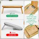 Meditation Bench with Carrying Bag, Meditation Kneeling Stool Portable Yoga Meditation Bench Ergonomic Foldable Prayer Stool with Soft Cushion for Kneeling Sitting Prayer Extended Practice
