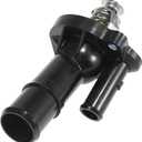 X AUTOHAUX Engine Coolant Thermostat Housing Assembly for Mazda 3 6 MX-5 CX-7 for Lincoln MKZ for Ford Fusion Escape Focus 34046 LF7015170