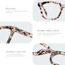 Reading Glasses for Women Men - Blue Light Blocking Magnifying Readers,Oprah Square Anti-Glare Computer Eyeglasses (Multi-01)