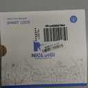 Smart Keypad Door Lock with Handle: NICE DIGI Keyless Entry Fingerprint Lock for Front/Interior Door, Electronic Digital Lock with Code, Easy Installation(Model X1) (Black-sliver)