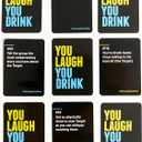 DSS Games You Laugh You Drink for People Who Cant Keep A Straight Face [Try Not to Laugh Cards | Party Game for Adults | 150 Fun Prompt Cards for Game Nights, Pregames | Gift for Him]