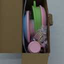 KidKraft 27-Piece Pastel Cookware Set, Plastic Dishes and Utensils for Play Kitchens, Gift for Ages 18 mo+