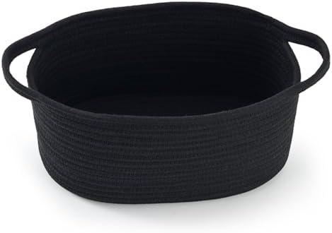 Happyiren Woven Empty Gift Basket with Handles – Perfect for Graduation, Teacher Appreciation, Birthdays & Special Occasions, Black Decorative Storage Container for Gifts, Toys, or Essentials