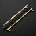 Ravinte 20 Pack 12-3/5 Inch Hole Center Solid Kitchen Cabinet Handles Champagne Bronze Dresser Pulls Cabinet Drawer Pulls for Kitchen Cupboard Hardware