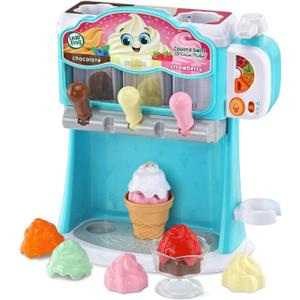 LeapFrog Count and Swirl Ice Cream Maker Playset for Kids Ages 2 Years and up, Blue
