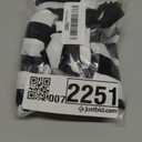  Women's Black and White Striped Ankle Length Leggings High Waist Black and White Striped Pants, XL