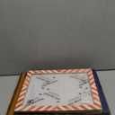 Handicrafts Home Red Picture Frame – 8x10 Handmade Chevron Bone Inlay Photo Frame for Christmas Decor, Holiday Gifting, Valentine’s Day Decor, Colorful Farmhouse Wall Decor, Boho Shelf Styling, Rustic Home Decor & Living Room Picture Frame