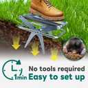 2 Pack Mole Traps,Galvanized Steel Scissor Trap,Reusable Mole Trap Killer,Easy Set Mole Eliminator Trap for Lawns