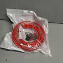 5ft Kegerator CO2 Gas Line and Beer Lines, ID 5/16'' Red Co2 Gas Hose and ID 3/16'' Clear Beer Keg Lines Food-Grade PVC Tube with 6PCS Hose Clamps for Home Brewing