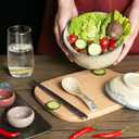 Ceramic Ramen Bowl Set of 2, Ramen Noodle Bowl with Lid 27oz Japanese Retro Style Soup, Pho, Udon Bowls, Matching Spoons and Chopsticks for Microwave & Dishwasher Safe, Fish