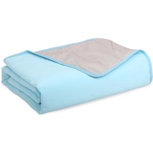 Cooling Blanket for Dogs - Q-MAX>0.4 Waterproof Pet Throw Blanket Bed Cover, Non-Slip Dog Blankets for Couch Protector, Washable Furniture Cover for Summer, Blue,40x60
