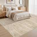 10x12 Area Rug Washable Modern Rugs for Living Room, Light Brown