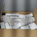 Clear Acrylic Dog Playpen - 50 x 30.4 Inch, 24" H 10 Planes Transparent Dog Fence Indoor, Sturdy Pet Pen for Puppy/Small Dog/Rabbit/Pig, Easy Assemble & Cleaning Plastic Whelping Box Enclosure, White