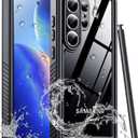 Lanteso Designed for Waterproof Samsung Galaxy S26 Ultra Case, Built-in Camera & Screen Protector [IP68 Waterproof] [Military Drop Proof] Protective Phone Cover for Galaxy S26 Ultra, Black/Clear
