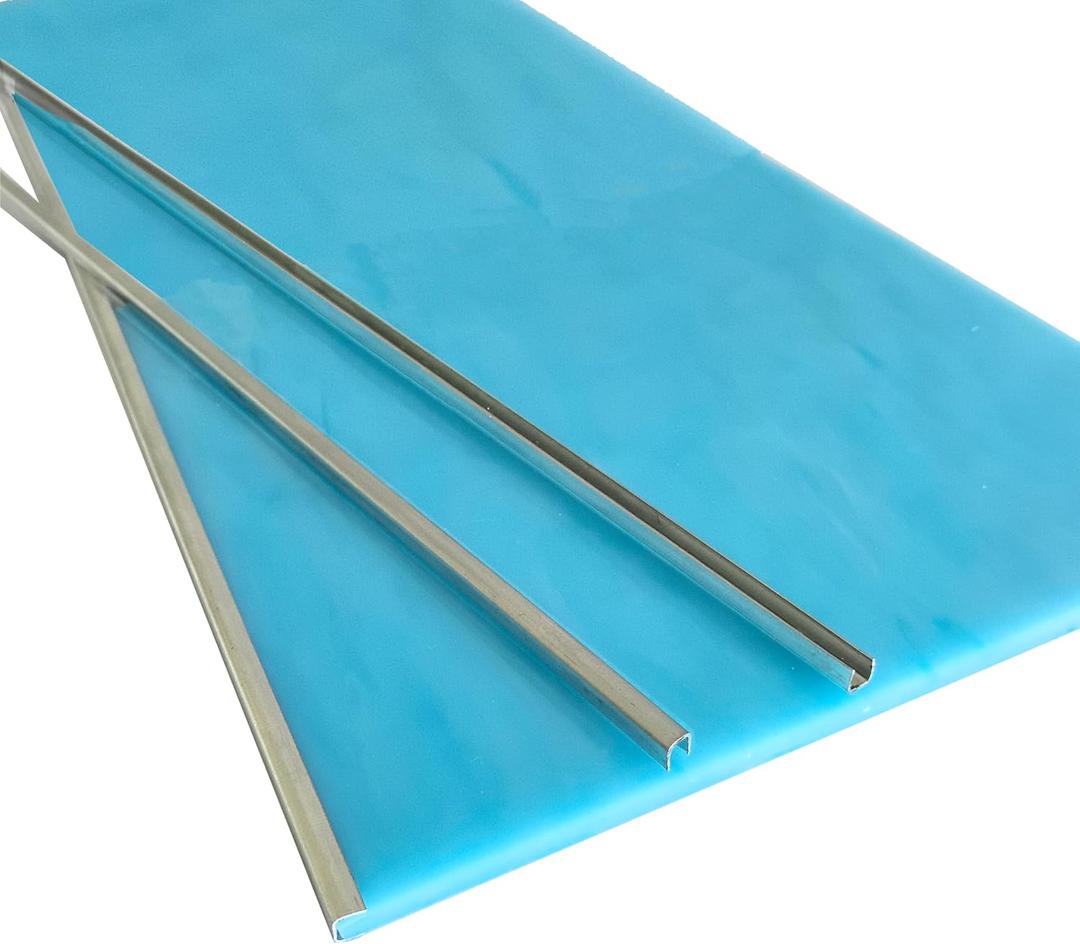 1/8" U Zinc Came for Stained Glass Works Framing, 72ft U Channel Zinc Came (3ft x 24)