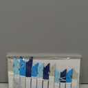 12 Pcs Snowflakes Hanging Decorations Blue Purple White Paper Fans Hollow Snowflakes Ceiling Hangings Decor Ice Birthday Fans Decor for Wedding Birthday Holiday Party Decoration(Blue)