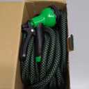 Garden Hose 50ft, Non-Expanding Flexible Hose with 10 Function Nozzle, Lightweight, Kink Free, Sturdy, Leak-Proof, Portable, Water Hose 50ft for Outdoor, Yard, Lawn, Car Wash and Camper Use