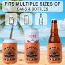 2 x Christmas Gifts for Dad from Daughter, Son for Fathers Day, Birthday Gifts for Dad, Him, Husband, Grandpa, Retirement Gifts for Men, Leather Can Cooler for Mens 12oz (Classic)