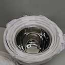 Ziruma Non-Toxic Mixing Bowls with Lids Set, Stainless Steel & Glass, 5 Pcs Plastic Free Bowls with Silicone Non-Slip Base, Dishwasher Safe Mixing Bowl Set