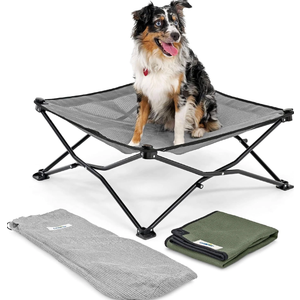 On-The-Go Elevated Dog Bed Kit – Portable & Cooling Travel Cot with HeatShield