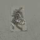 FINGERINSPIRE Handcrafted Rhinestone Beaded Applique Patches 8.5x4.3x0.4 Inch Bright Crystal Patches 3D Flower Rhinestones Appliques with 2ps Hair Bobby Pins for Wedding Dress Clothing Craft DIY