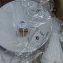 Modern Gold Linear Chandelier for Kitchen Island, 2-Light Linear Light Fixture with Off-White Fabric Shade, Rustic Pendant Light for Dining Room