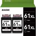Remanufactured Ink Cartridge Replacement for HP 61 Black Ink Cartridge 61XL for HP61 HP61XL for 4500 5535 5530 5534 4635 2620 4630 1010 1000 2540 3050 2510 1510 1055 (Black 2-Pack)