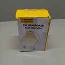 Glocusent 5W 36 LED Reading Clip on Light for Bed, Eye Caring Bed Lamp, 3 Colors & 5 Brightness Levels for Headboard with Adapter, Perfect for Reading, Working & Studying (White)