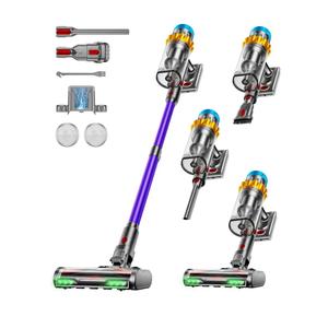 Cordless Vacuum Cleaner, 60KPA 75Min 650W Motor Powerful Vacuum Cleaners for Home, Self-Stand Cordless Stick Vacuum Rechargeable Anti-Tangle/LED Screen/1.8L Cup for Home Pet Hair/Carpet/Hardwood Floor