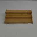Spice Rack Kitchen Cabinet Organizer- 3 Tier Bamboo Expandable Display Shelf Yellow