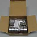 12Pcs 304 Stainless steel Jar Lids for 4 oz and 6 oz Square Spice Jars Reusable Can Airtight Spice Storage Canning Lids for Nice Sealing Kitchen (12)