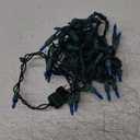 Novelty Lights 11 Feet 50 Bulbs Traditional Incandescent Mini Lights, Teal on Green Wire with 2.5" Spacing, Commercial Grade and UL Listed for Indoor/Outdoor Use, End-to-End Connectable