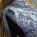 Home Office Desk Chairs Swivel Computer Chair with Wheels, Upholstered Vanity Chair Adjustable Height Chenille Office Chair for Living Room Dorm Bedroom (Blue)