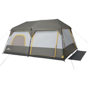 Naturehike Cape 4/6/8 Person Camping Tent, 60S Easy Setup Instant Tent Pop up Tent, Waterproof Large Tall 6/8 Person Tents for Camping, Car Camping (Color: Grey, Size: 8 Person)