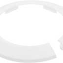 uxcell Escutcheon Plate, 1Pcs 90mm - Fit 3.5" Outer Diameter Split Pipe Flange Water Pipe Cover Collar Decoration, PP Plastic Plumbing Cover Plates (White)