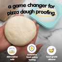 PLUS Large 1000ml Pizza Dough Proofing Boxes for DIY Artisan Pizza, Food Grade Silicone Stackable Containers with Lids, Sturdy Reinforced Steel. Freezer, Fridge, Dishwasher Safe (4Green Plus)