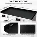 Bamboo Washer Dryer Countertop for Laundry Room Organization, Plus