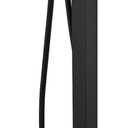 FAHKNS Matte Black Freestanding Bathtub Faucet Bathtub Filler Floor Standing Bathtub Faucet Single Handle Brass Faucet High Flow Shower Faucet with Hand Shower, Rust-proof Surface