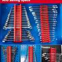 ROTATION 42PC Modular Wrench Organizer - Heavy Duty Tool Box Drawer Insert with SAE Metric Labels, Professional Mechanics Tool Storage System, Expandable Grid Holder