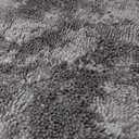 Yimobra Long Chenille Bathroom Rug Mat 44.1 x 24, Soft Comfortable Non-Slip Large Size Bath Mat, Super Absorbent, Machine Washable Quick Dry, Luxury Plush Thick Runer Bath Rug Mat, Light Grey