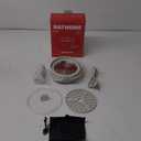 Drizzle Foldable Electric Cooker Travel Hot Pot - Dual Voltage 100V-240V Hot Pot Cooking - Food Grade Silicone Cookerware Boiling Water Steamer - Camping Office Hotel Noodle Porridge Soup Dorm (Creamy-white)