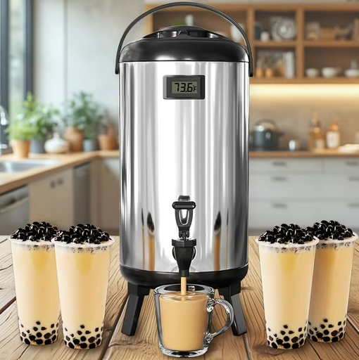 3.2 gallon stainless steel insulated beverage machine, hot and cold dual function + visual temperature, with faucet design, suitable for coffee/tea/juice/milk, catering party commercial use (1 pack) 3.2 gallon stainless steel insulated beverage machine, hot and cold dual function + visual temperature, with faucet design, suitable for coffee/tea/juice/milk, catering party commercial use (1 pack)