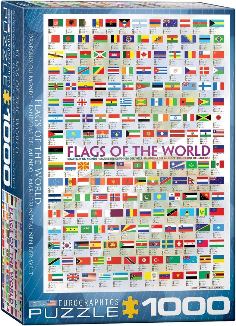 EuroGraphics Flags of The World Puzzle (1000-Piece) (6000-0128)