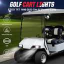 LED Headlight and Tail Light Kit for EZGO TXT 1996-2013 Gas and Electric, Street Legal 12V LED Kit