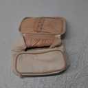 OCHEAL Makeup Bag, Multifunctional Make Up Bags Large Compact Makeup Bag Organizer Cosmetics Toiletry Brushes Storage Case for Women Girls Makeup Case with Handle Divider- Beige (0021_Beige with front pocket)