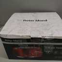 4 Slice Toaster Roter Mond Retro Stainless Steel with Bagel Defrost Cancel Function, 6 Browning Settings, Extre Wide Slot and Removable Crumb Tray, Cream, ST033