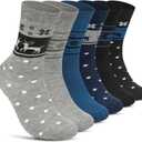 Women Girls Socks Cute Animal Socks Cat Dog Cow More Fun Novelty Socks Gifts for Girls Christmas Birthday (Reindeer, 3 Pairs)